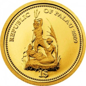 Аверс монеты Палау, 1 доллар, 2009, Крылатка