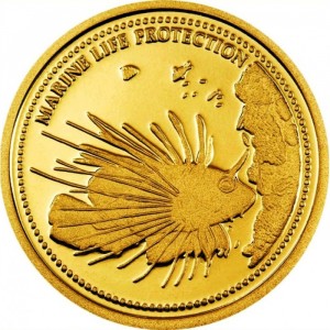 Реверс монеты Палау, 1 доллар, 2009, Крылатка