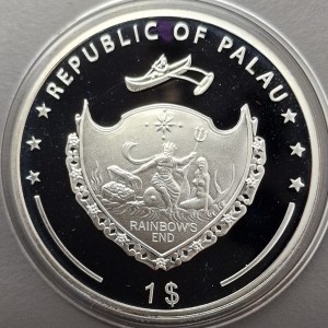 Аверс монеты Палау, 1 доллар, 2009, Святой Петр /медь с посеребрением/