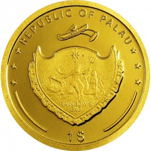 Аверс монеты Палау, 1 доллар, 2009, Мадонна и младенец