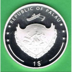 Аверс монеты Палау, 1 доллар, 2009, 80 лет Латеранскому договору