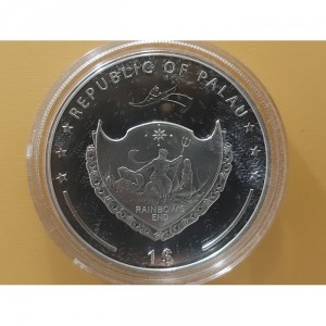 Аверс монеты Палау, 1 доллар, 2009, 80-летие - Город-государство Ватикан. Папа Римский Пий XI