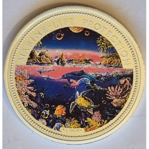 Реверс монеты Палау, 5 долларов, 1993