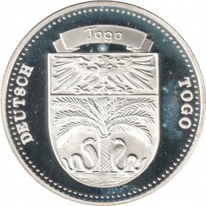 Реверс монеты Палау, 5 долларов, 1999, Монеты мира - Немецкое Того