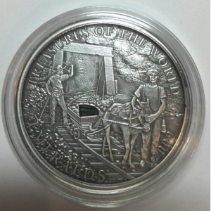 Реверс монеты Палау, 5 долларов, 2009, Сокровища мира - Изумруды