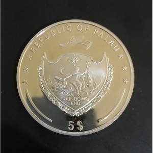 Аверс монеты Палау, 5 долларов, 2012, Мой милый мишка