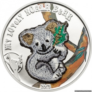 Реверс монеты Палау, 5 долларов, 2013, Моя любимая коала