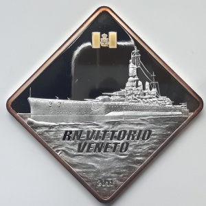 Реверс монеты Палау, 10 долларов, 2011, Самые большие линкоры - Vittorio Veneto