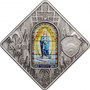 Аверс монеты Палау, 10 долларов, 2016, Священное искусство - Пьяцца деи Мираколи