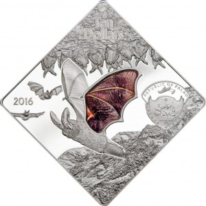 Аверс монеты Палау, 10 долларов, 2016, Ушан Таунсенда