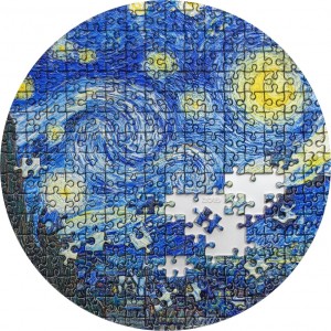 Реверс монеты Палау, 20 долларов, 2019, Сокровища микропазлов - Звёздная ночь