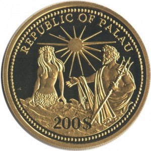 Аверс монеты Палау, 200 долларов, 1994, Независимость