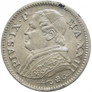Аверс монеты Папская область, 10 сольдо, 1867-1869