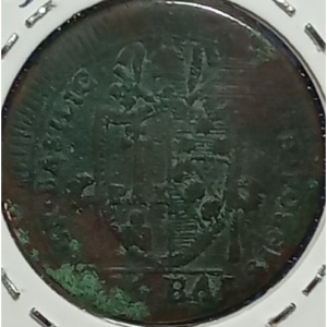 Аверс монеты Папская область, ½ байокко, 1801