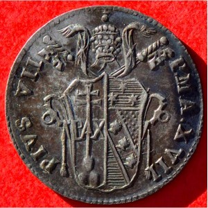 Аверс монеты Папская область, 1 гроссо, 1815-1817