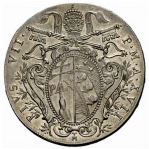 Аверс монеты Папская область, 1 скудо, 1815-1818