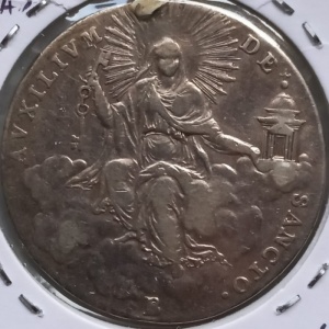 Реверс монеты Папская область, 1 скудо, 1823