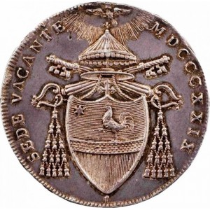 Аверс монеты Папская область, 1 скудо, 1829
