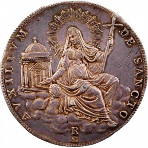 Реверс монеты Папская область, 1 скудо, 1829