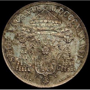 Аверс монеты Папская область, 1 скудо, 1846