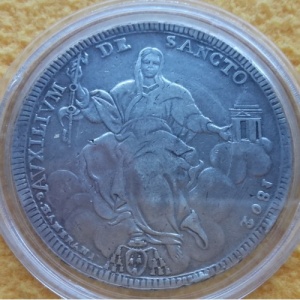 Реверс монеты Папская область, 1 скудо, 1802-1807