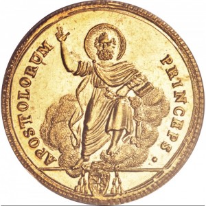 Реверс монеты Папская область, 1 доппия, 1815-1823