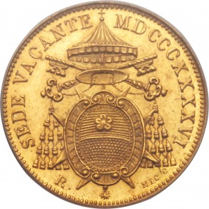 Аверс монеты Папская область, 5 скудо, 1846