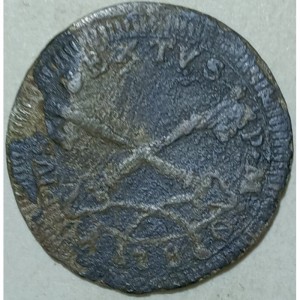 Аверс монеты Папская область, 1 байокко, 1780-1783