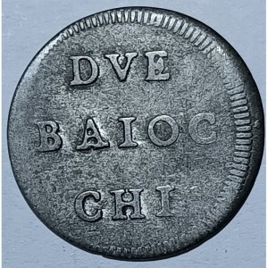 Реверс монеты Папская область, 2 байокко, 1746-1749