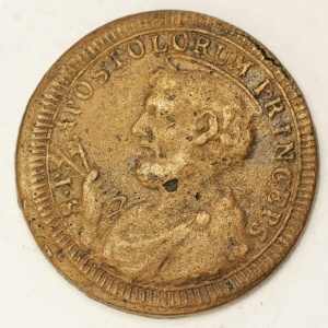 Аверс монеты Папская область, 2½ байокко, 1796-1797