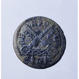 Аверс монеты Папская область, 4 байокко, 1747-1748