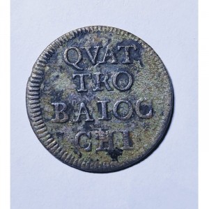 Реверс монеты Папская область, 4 байокко, 1747-1748