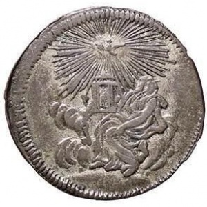 Аверс монеты Папская область, 4 байокко, 1758