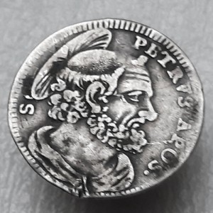Реверс монеты Папская область, 1 гроссо, 1743-1747