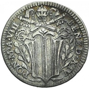 Аверс монеты Папская область, 1 гроссо, 1746-1747