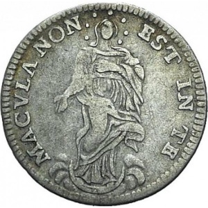 Реверс монеты Папская область, 1 гроссо, 1746-1747