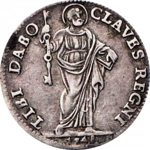 Реверс монеты Папская область, 1 гроссо, 1748