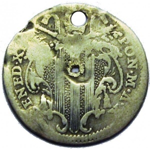 Аверс монеты Папская область, 1 гроссо, 1749