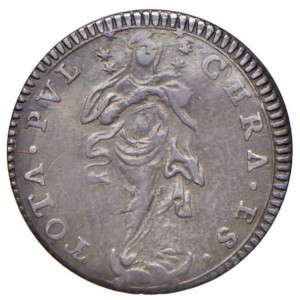 Реверс монеты Папская область, 1 гроссо, 1751-1755