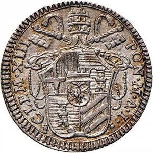 Аверс монеты Папская область, 1 гроссо, 1758