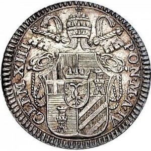 Аверс монеты Папская область, 1 гроссо, 1762