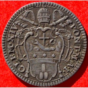 Аверс монеты Папская область, 1 гроссо, 1769-1774