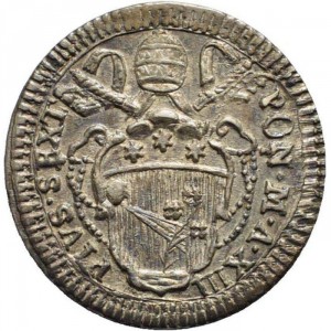 Аверс монеты Папская область, 1 гроссо, 1784-1787