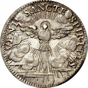 Реверс монеты Папская область, 1 джулио, 1740, Вакантный престол