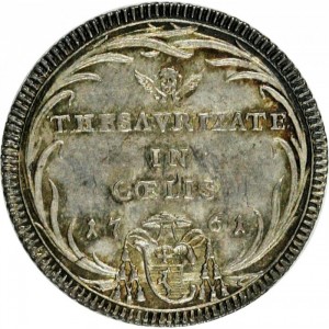 Реверс монеты Папская область, 1 джулио, 1761