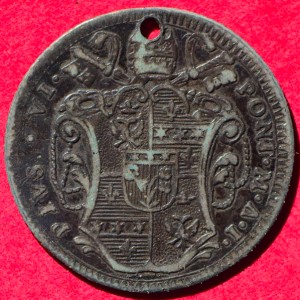 Аверс монеты Папская область, 1 джулио, 1775