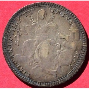 Реверс монеты Папская область, 2 джулио, 1769
