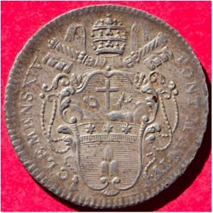 Аверс монеты Папская область, 2 джулио, 1769-1773