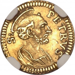 Реверс монеты Папская область, ½ скудо, 1740-1751