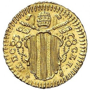 Аверс монеты Папская область, ½ скудо, 1751